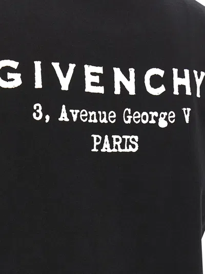 Givenchy Black Cotton Jersey Crewneck T-shirt In Black