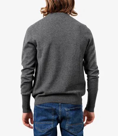 Ballantyne Basic Sweater In Gray Cashmere In Gray