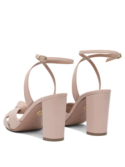 Aquazzura Heeled Shoes With Knotted Design And Ankle Strap
