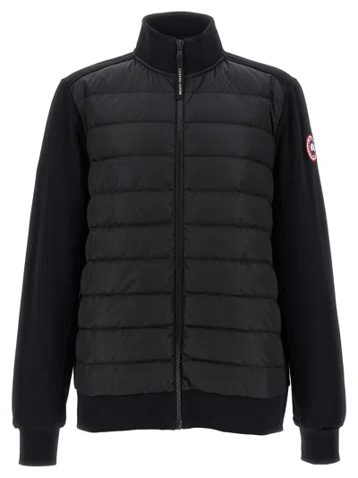 Canada Goose Wattierte Hybridge Huron Jacke Mit Reissverschluss In Blue