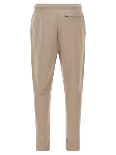 Canada Goose Cotton Track-pants With Ribbed Cuffs In Gray