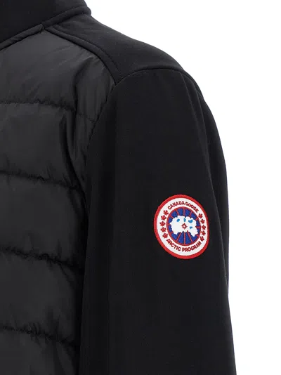 Canada Goose Wattierte Hybridge Huron Jacke Mit Reissverschluss In Blue