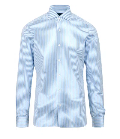 Barba Napoli Barba Shirts White In Blue