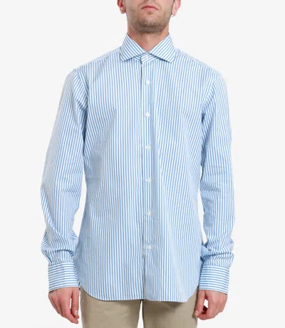 Barba Napoli Barba Shirts White In Blue