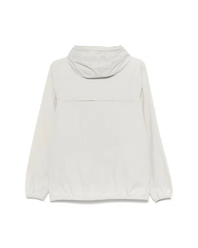 K-way Le Vrai 3.0 Claude Hooded Nylon Jacket In White