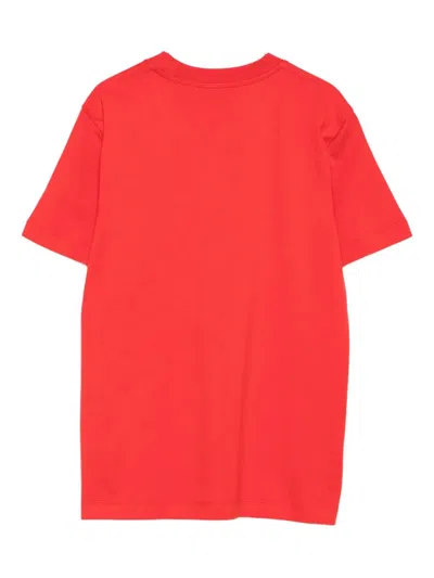 Msgm Logo Print Cotton T-shirt Clothing