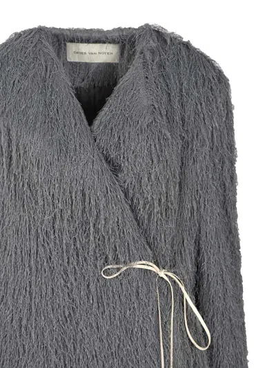 Dries Van Noten 00060 Rivla 2031 W.w.coat Clothing In Gray