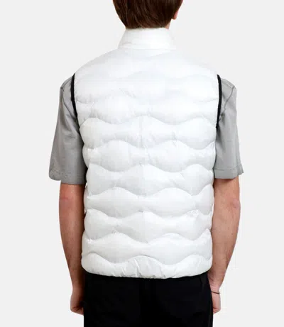 Blauer White Polyamide Sleveless Jacket In White