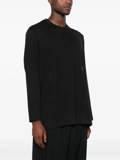 Y-3 Adidas Loose Fit Long Sleeve T-shirt Clothing In Black