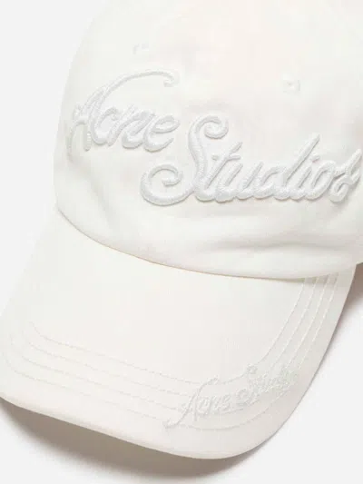 Acne Studios Wool Hat In White