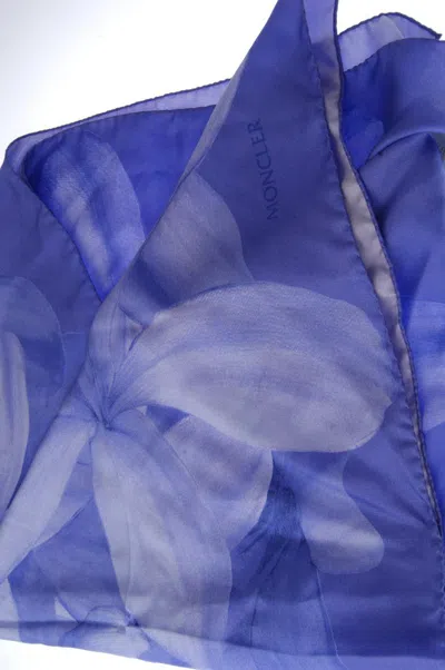 Moncler Scarf Scarves Foulard In Blue