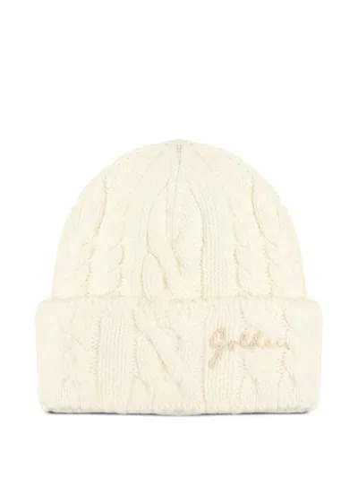 Golden Goose Journey Beanie Accessories In Neutral