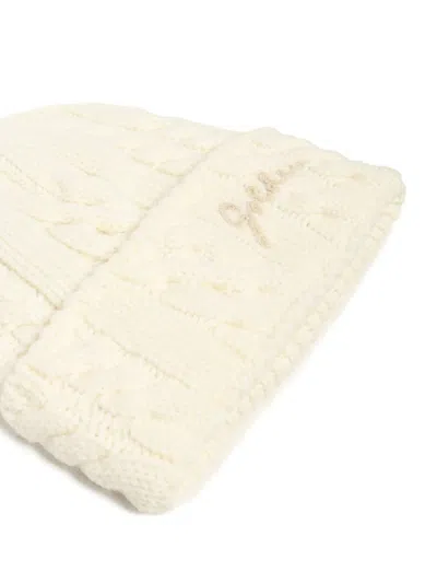 Golden Goose Journey Beanie Accessories In Neutral