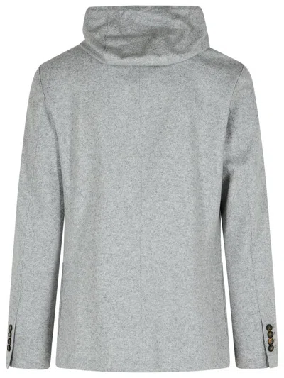 Eleventy Grey Wool Blend Blazer Men In Gray