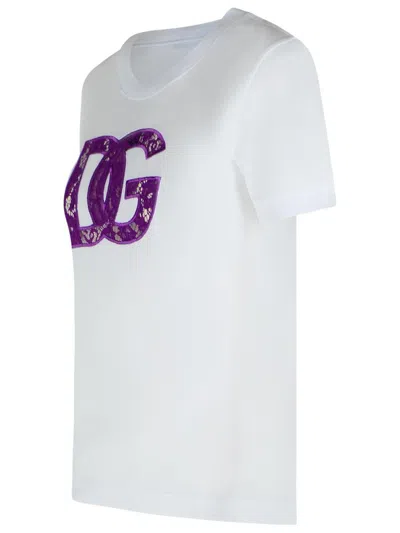 Dolce & Gabbana Cotton Crewneck T-shirt In White