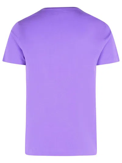 Polo Ralph Lauren Purple Cotton T-shirt In Purple