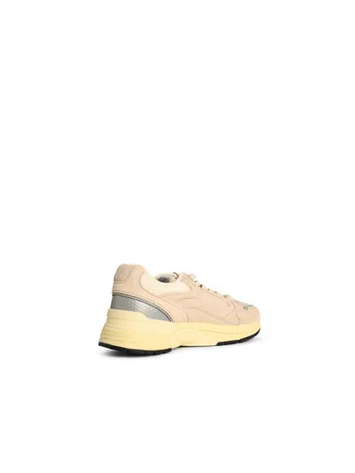 Autry Suede And Mesh Hyperway Sneakers In Sand