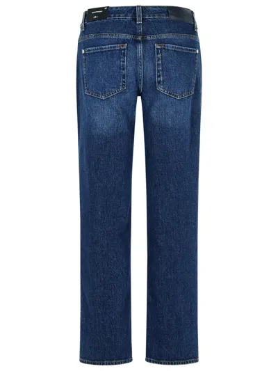 7 For All Mankind 'calie' Navy Cotton Jeans In Blue