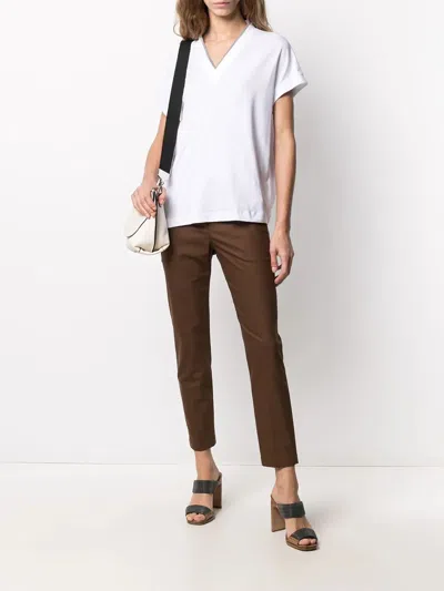 Brunello Cucinelli Monili V-neck Short-sleeve Cotton Jersey T-shirt