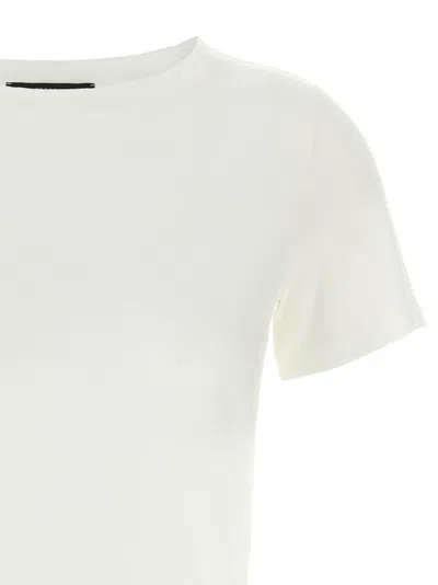 Weekend Max Mara Ribbed-neckline T-shirt In White