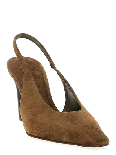 Brunello Cucinelli Precious Heels Pumps Brown
