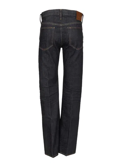 Tom Ford Selvedge Denim Bootcut Jeans Blue In Black