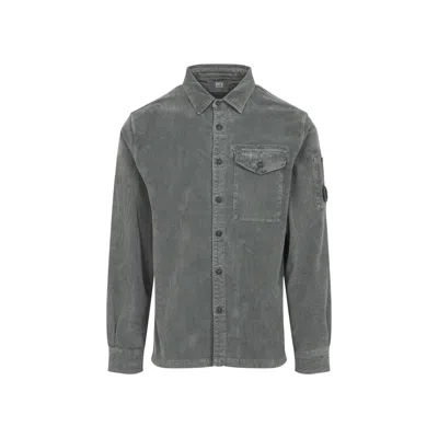 C.p. Company Corduroy Overshirt With Long Sleeves And Pockets