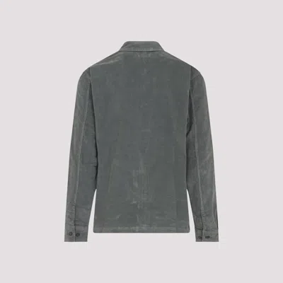 C.p. Company Corduroy Overshirt With Long Sleeves And Pockets In Gray