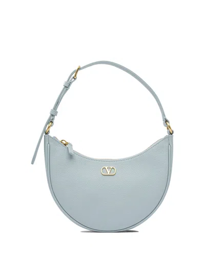 Valentino Shoulder Bags With Adjustable Strap And Gold-tone Hardware In Blue