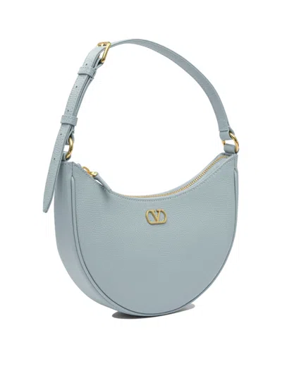 Valentino Shoulder Bags With Adjustable Strap And Gold-tone Hardware In Blue