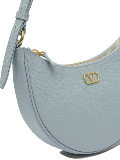 Valentino Shoulder Bags With Adjustable Strap And Gold-tone Hardware In Blue