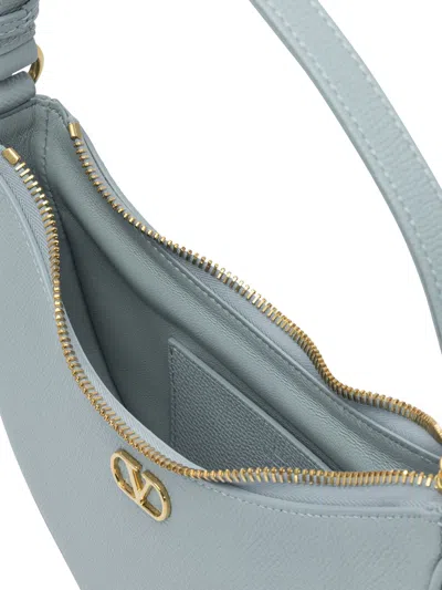 Valentino Shoulder Bags With Adjustable Strap And Gold-tone Hardware In Blue