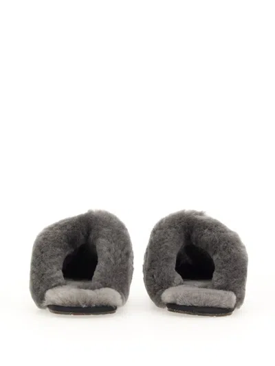 Ugg Scuffette Ii Black Suede Slippers In Black