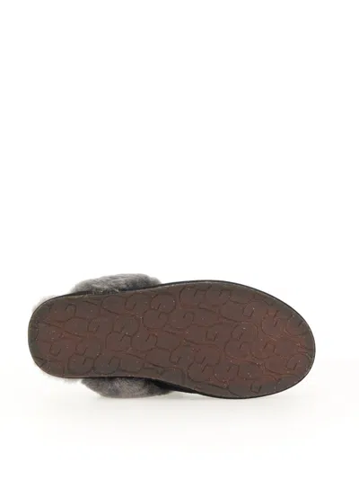 Ugg Scuffette Ii Black Suede Slippers In Black