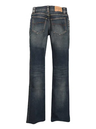 Balenciaga Slim Fit Bootcut Jeans Blue In Blue