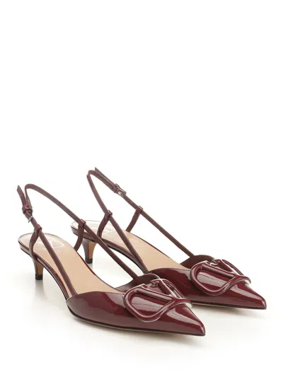 Valentino Red Vlogo Signature Slingback Heels