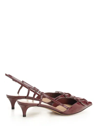 Valentino Red Vlogo Signature Slingback Heels
