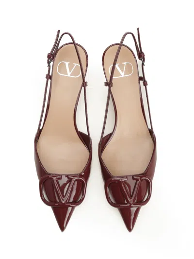 Valentino Red Vlogo Signature Slingback Heels