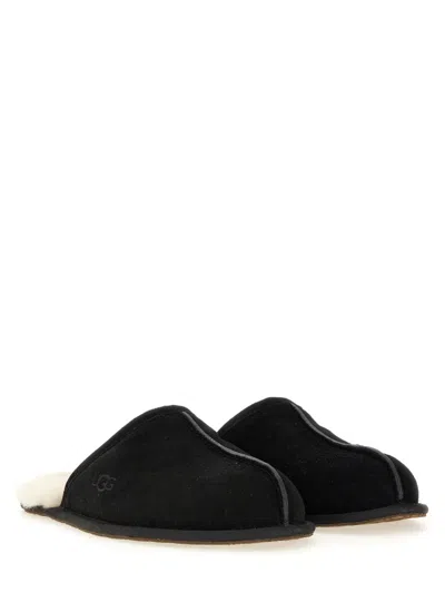 Ugg Mens Cushioned Footbed Suede Slide Slippers