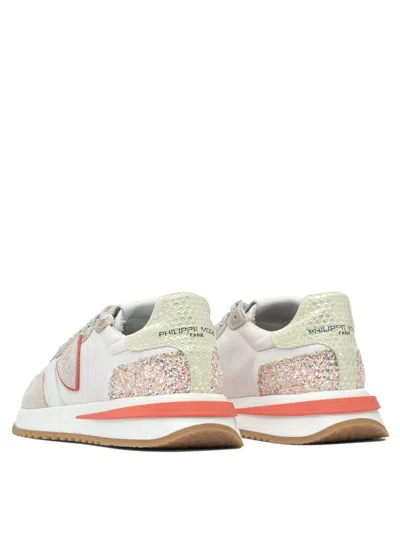 Philippe Model Tropez 2.1 Pink Vintage Trainers In Multi