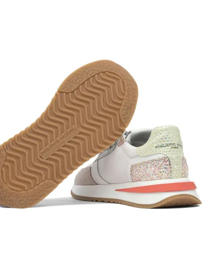 Philippe Model Tropez 2.1 Pink Vintage Trainers In Multi