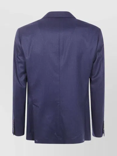 Brunello Cucinelli Wool Complete With Two Buttons Closure In Blue