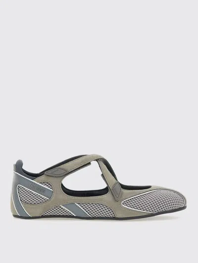 Attico Floor 01 Flat Ballerina In Gray