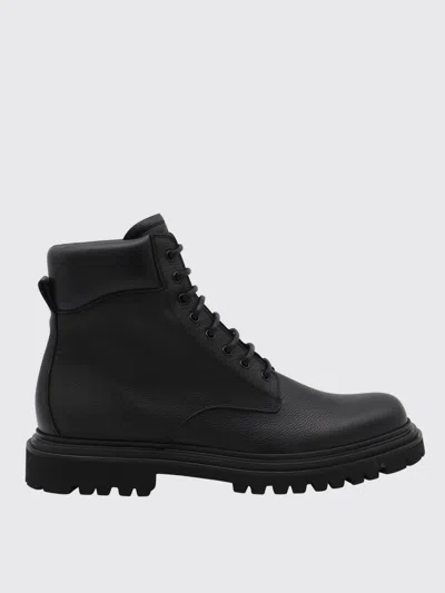 Dolce & Gabbana Day Classic Hammer Ankle Boots Dolce&gabbana Leather Black In Black