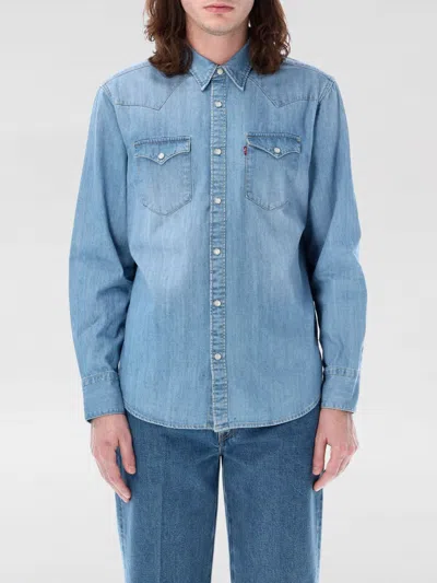 Levi's Barstow Western Standard Snap Front Shirt In Blue