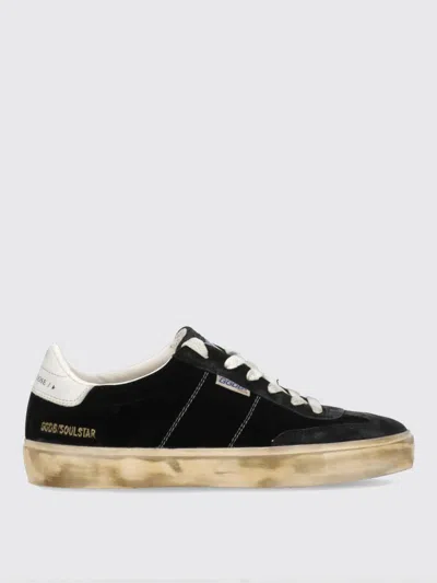 Golden Goose Velvet Upper Suede Hf Tongue Leather Heel In Black