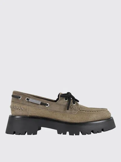 Alexander Wang Brown Platform Loafers In Brown