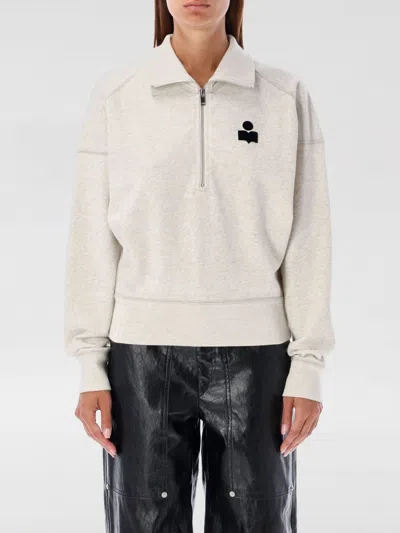 Isabel Marant Étoile Isabel Marant Etoile Melange Sand Cotton Blend Ross Sweatshirt In Neutral