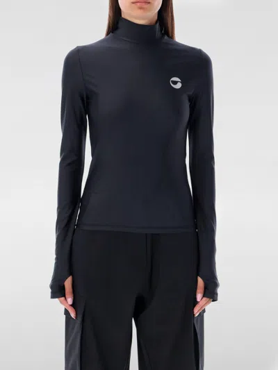 Coperni High Neck Turtleneck Stretch Top In Black