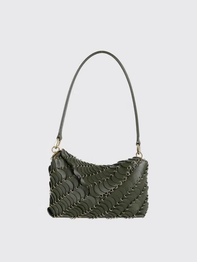 Rabanne 'paco' Shoulder Bag In Khaki In Brown